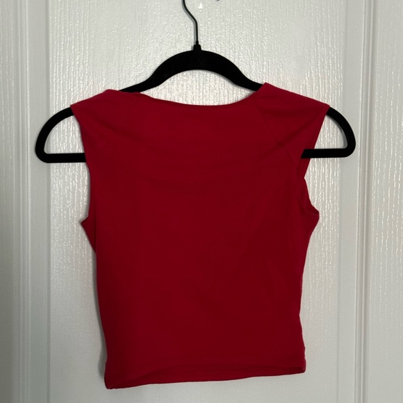 Red Scrunch Hollister Tank (small) - Picture 2 of 3